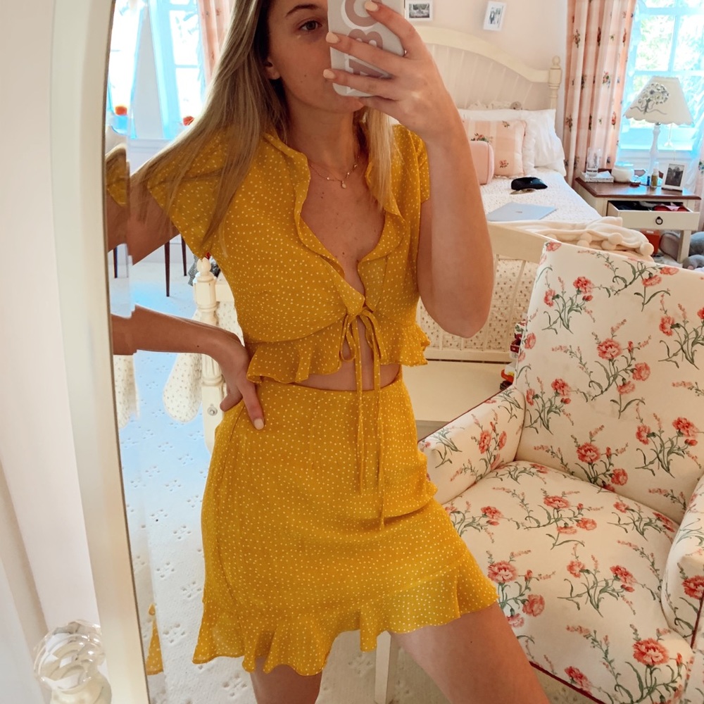 Yellow sundress from Revolve